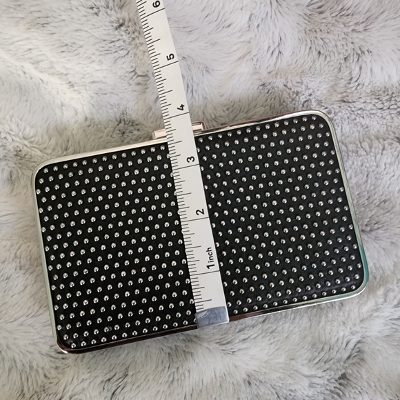 Michael Kors Black and Silver Studded Clutch - Picture 9 of 12